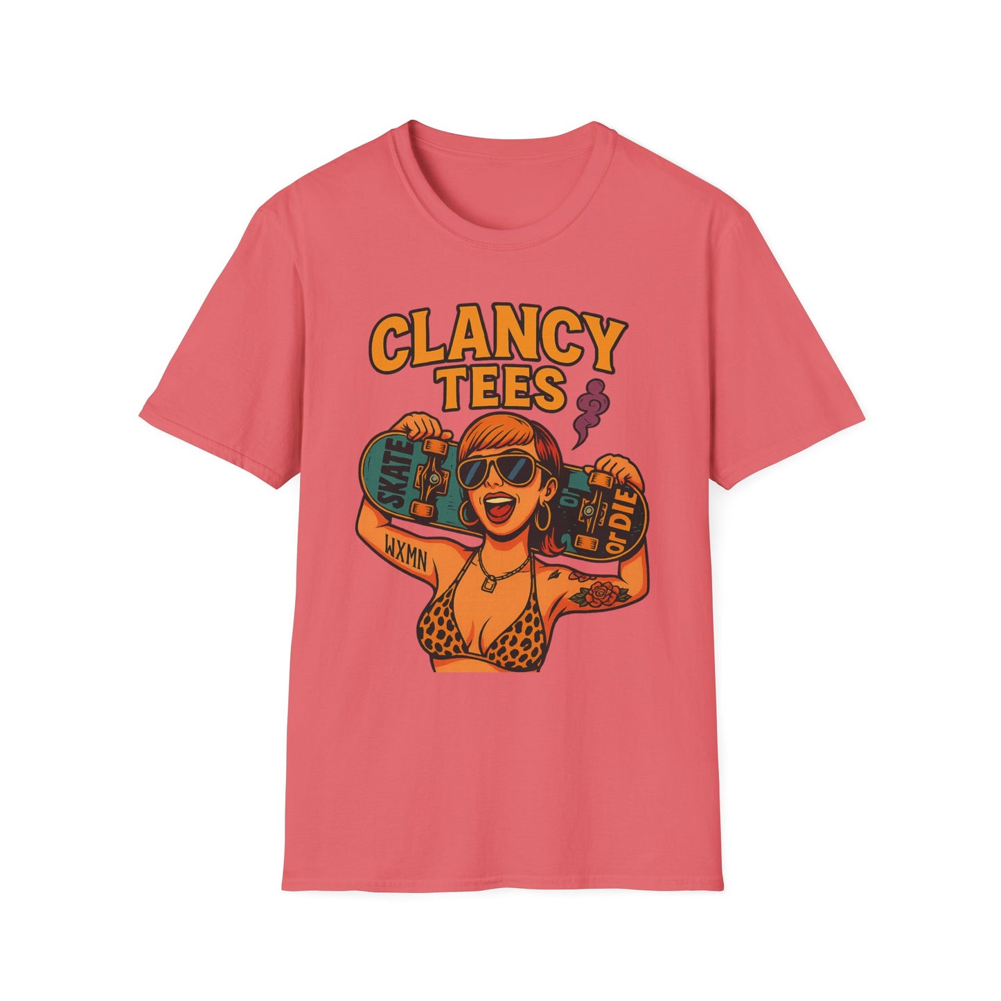 Trendy Graphic Tee, Vintage Skateboarding Shirt, Casual Summer Top, Perfect for Skate Enthusiasts, Streetwear Wardrobe