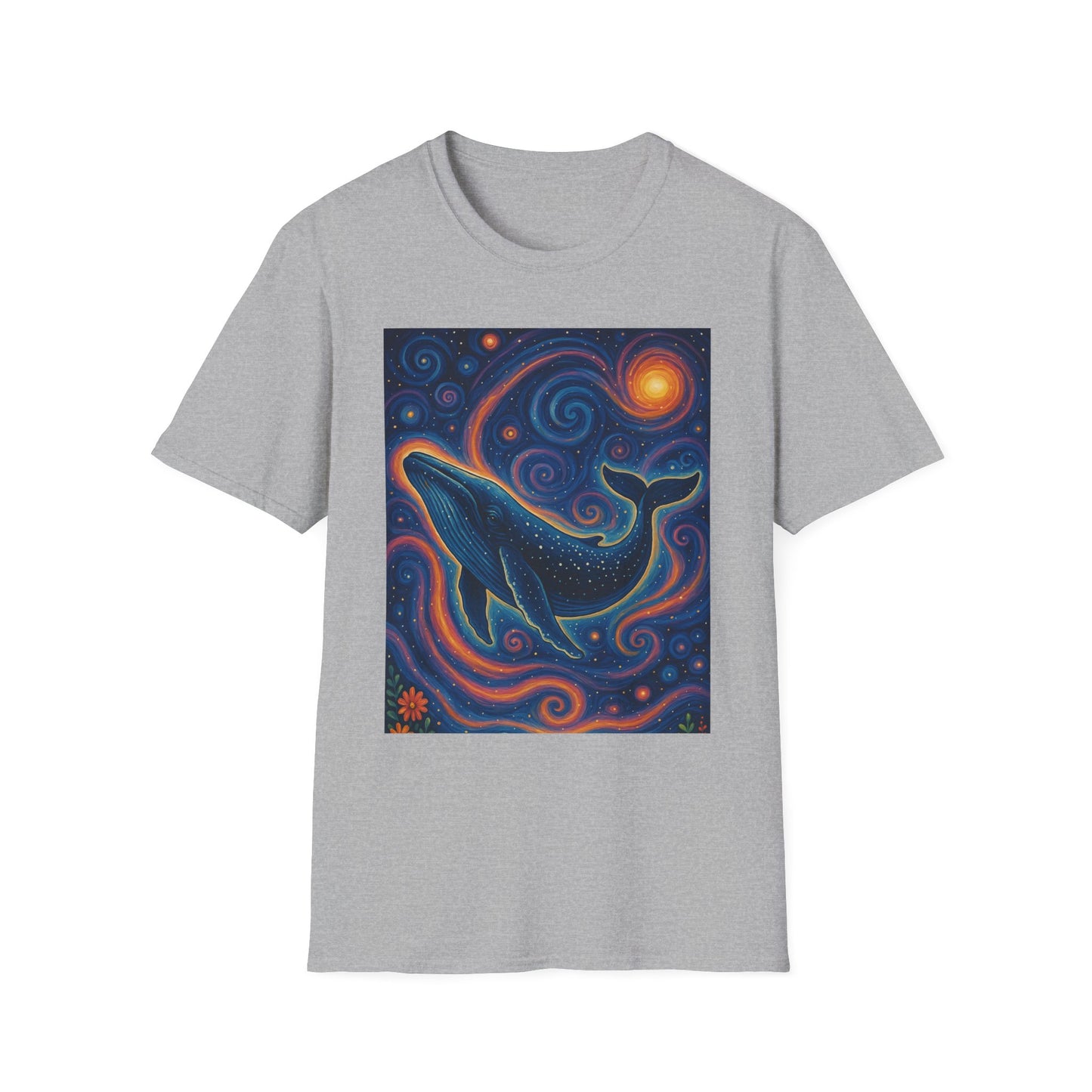 Cosmic Whale T-Shirt – Surreal Space Ocean Graphic Tee – Spiritual Whale Shirt Gift for Dreamers, Stargazers, Nature Nerds & Trippy Art Collectors