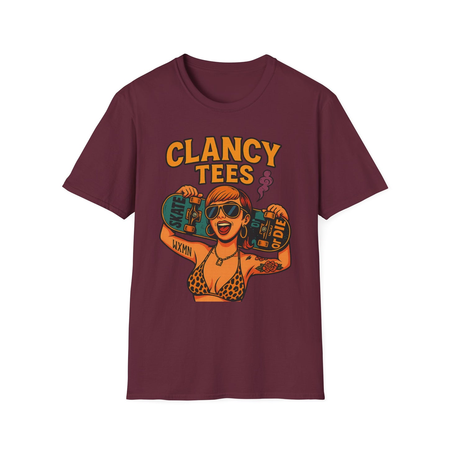 Trendy Graphic Tee, Vintage Skateboarding Shirt, Casual Summer Top, Perfect for Skate Enthusiasts, Streetwear Wardrobe