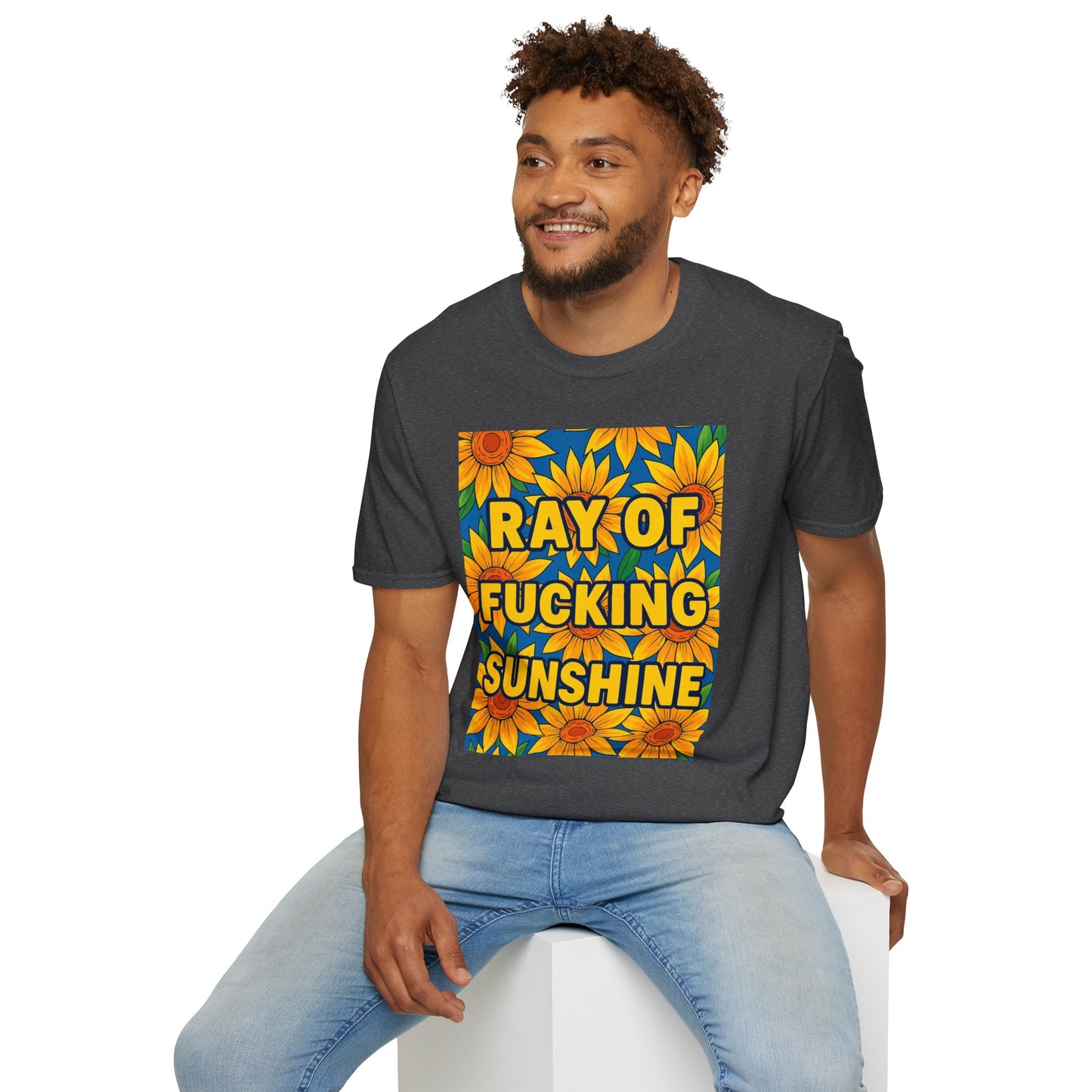Cheerful Graphic Tee: "Ray of Fucking Sunshine" Unisex Softstyle T-Shirt | Gift for Friends, Casual Wear, Summer Vibes, Birthday Gift, [...]
