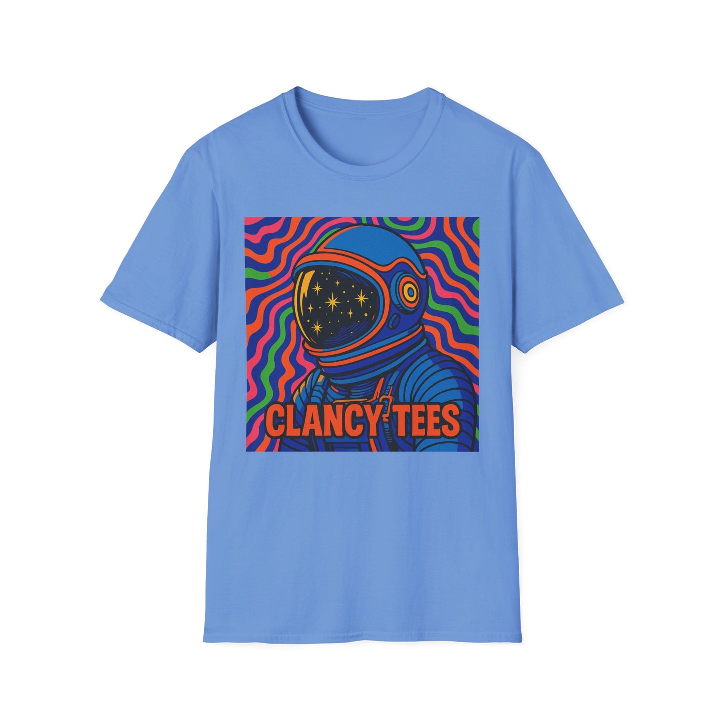 Cosmic Astronaut T-Shirt - Unisex Softstyle Tee, Space Lover Gift, Retro Vibes, Festival Wear, Graphic Tee