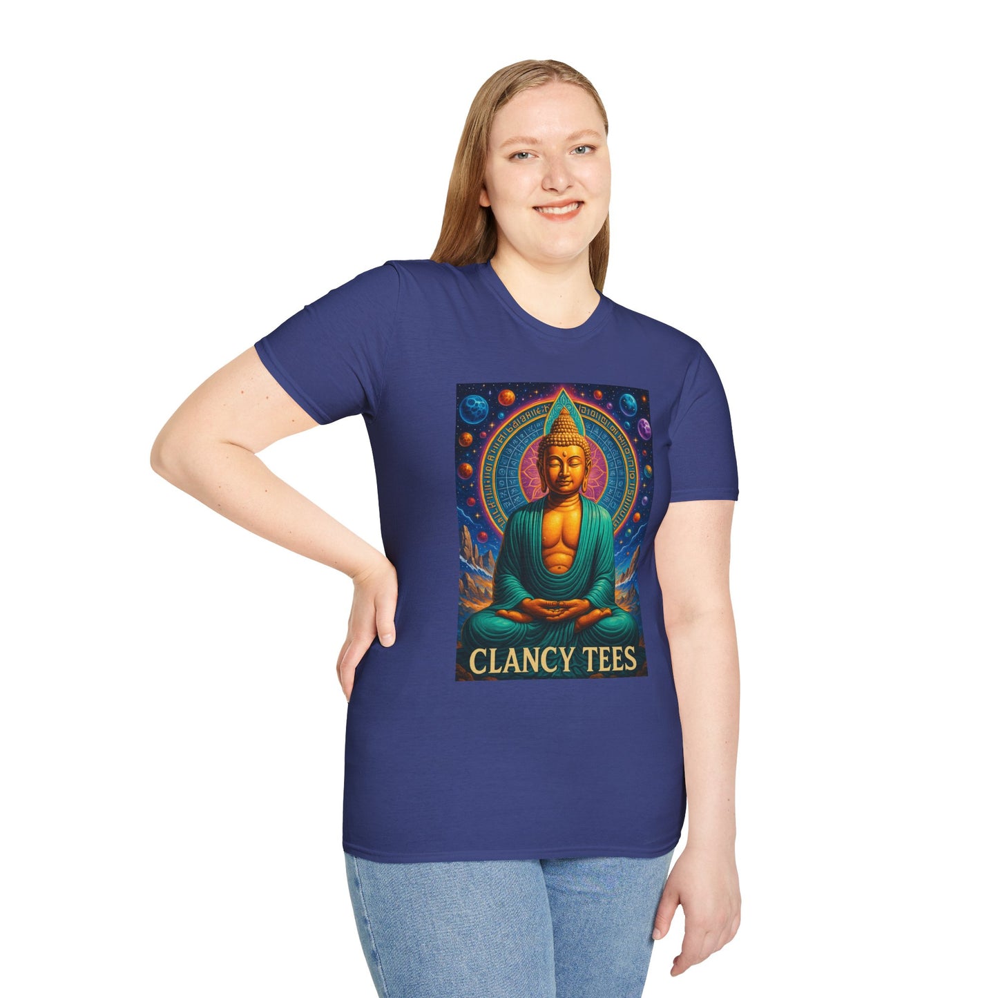 Trippy Buddha Meditation T-Shirt – Psychedelic Spiritual Shirt for Zen Seekers, Yoga Lovers, Gift for Mindful Friends, Cosmic Energy Tee