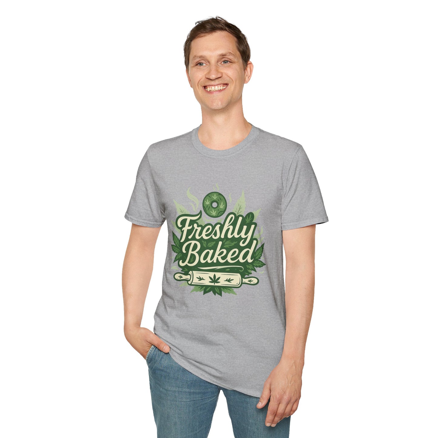 Freshly Baked T-Shirt, Unisex Graphic Tee for Cooks, Foodies, Parties, 420 Celebrations, Unique Gift Idea