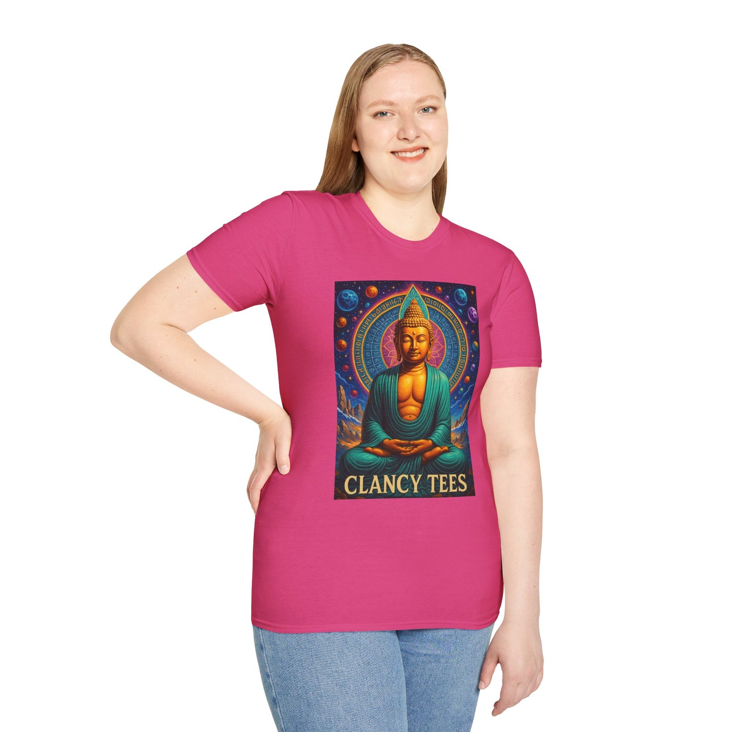 Trippy Buddha Meditation T-Shirt – Psychedelic Spiritual Shirt for Zen Seekers, Yoga Lovers, Gift for Mindful Friends, Cosmic Energy Tee