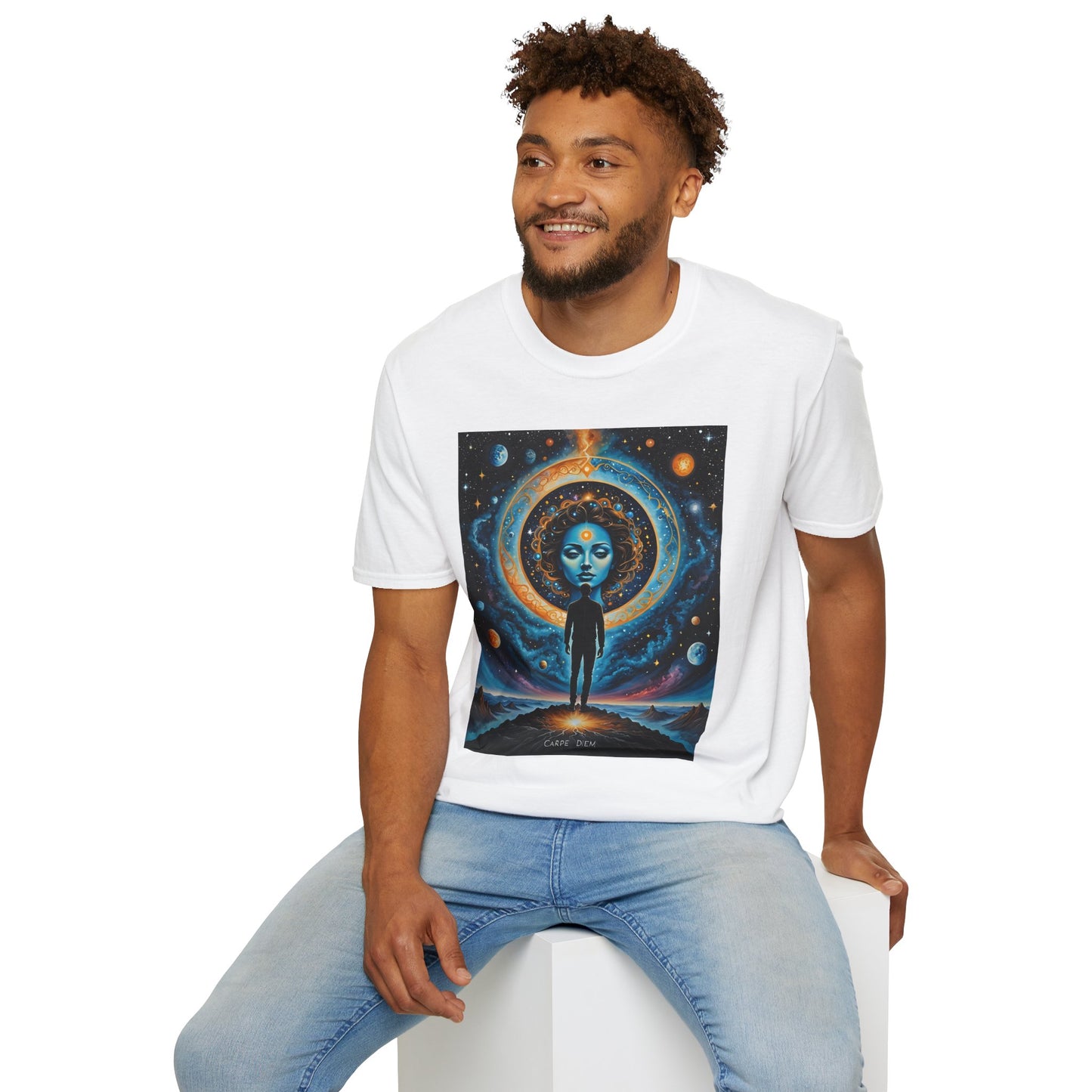 Cosmic Portal T-Shirt – Surreal Galaxy Art Tee – Gift for Spiritual Thinkers, Psychedelic Art Lovers, and Astral Projection Enthusiasts