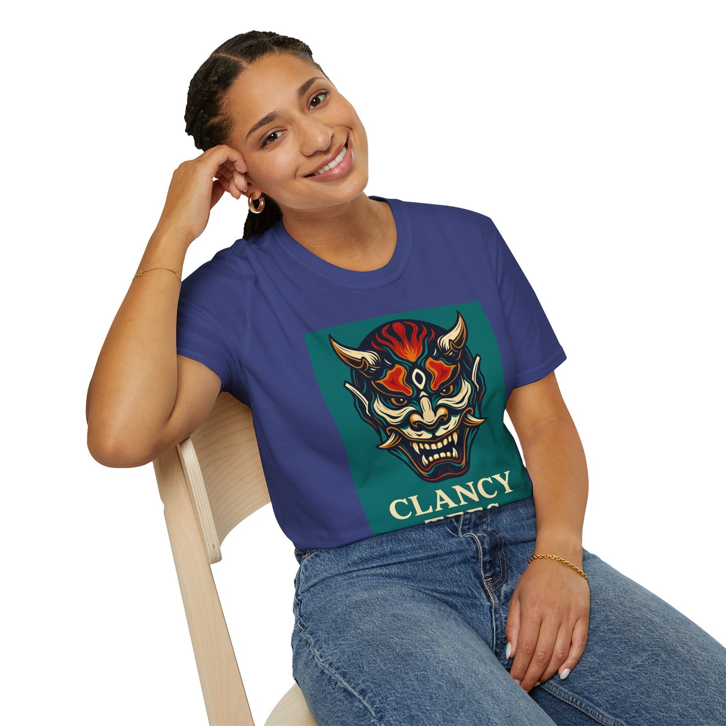 Graphic T-Shirt with Unique Demon Design, Unisex Tee, Casual Wear, Gift for Fans, Halloween Apparel, Streetwear