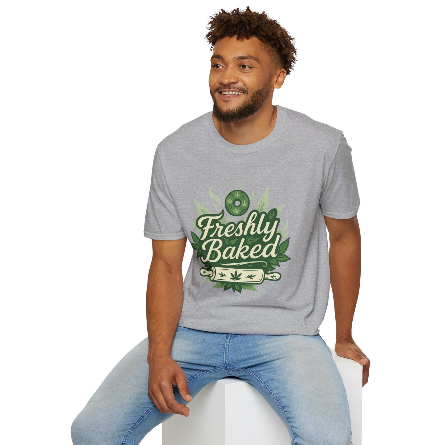 Freshly Baked T-Shirt, Unisex Graphic Tee for Cooks, Foodies, Parties, 420 Celebrations, Unique Gift Idea