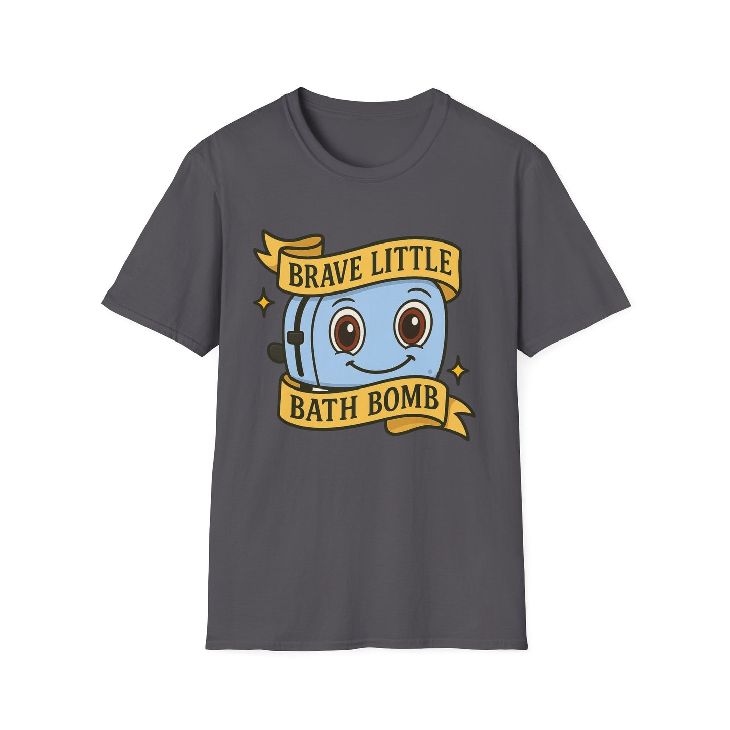 Brave Little Bath Bomb T-Shirt, Whimsical Tee for Kids, Fun Gift for Birthdays, Bath Lovers, Unique Graphic Shirt