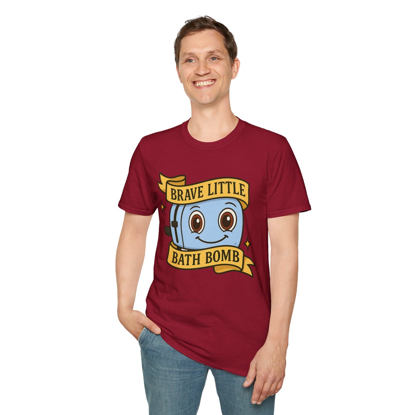 Brave Little Bath Bomb T-Shirt, Whimsical Tee for Kids, Fun Gift for Birthdays, Bath Lovers, Unique Graphic Shirt
