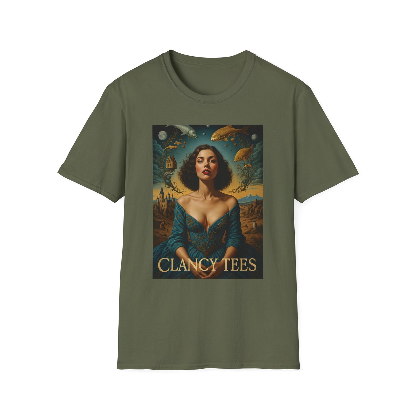 Surreal Renaissance Fantasy T-Shirt – Vintage Style Art Tee, Trippy Baroque Shirt, Gift for Art Lovers, Dreamy Historical Aesthetic Graphic