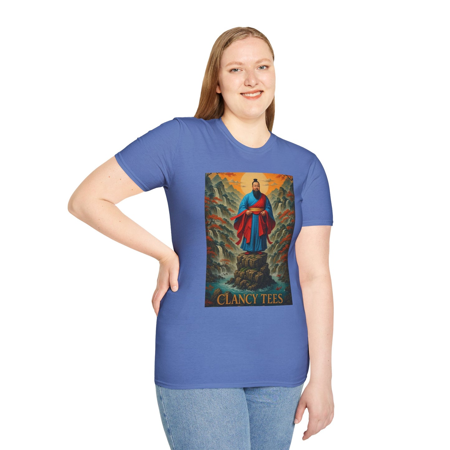 Ancient Warrior Monk T-Shirt Samurai Zen Mountain Tee Japanese Warrior Art Shirt Gift for Martial Arts Fans Gift for History Lovers Spiritual Art
