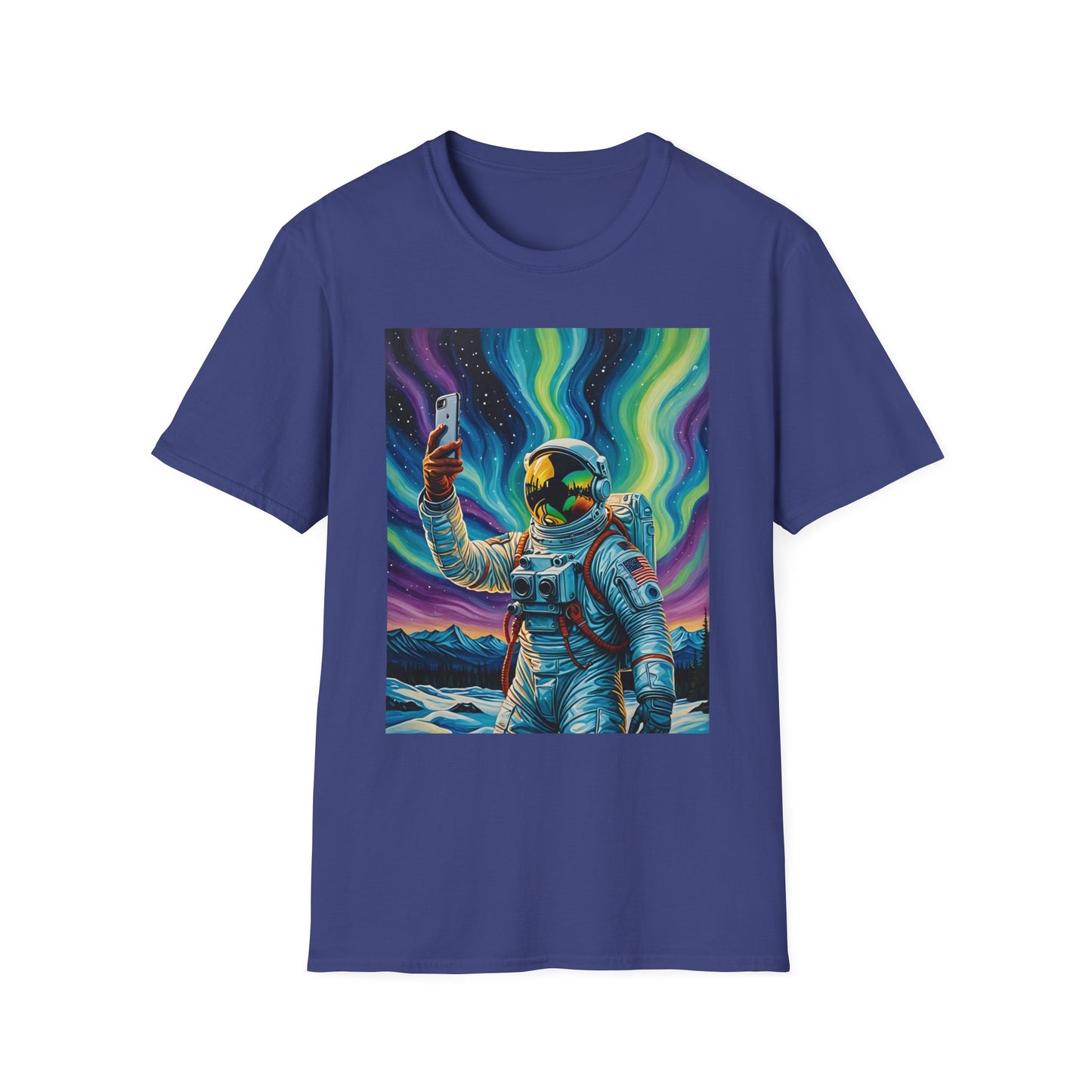 Vibrant Astronaut T-Shirt - Cosmic Vibes, Space Lover Gift, Unisex Casual Wear, Unique Graphic Tee, Festival Fashion