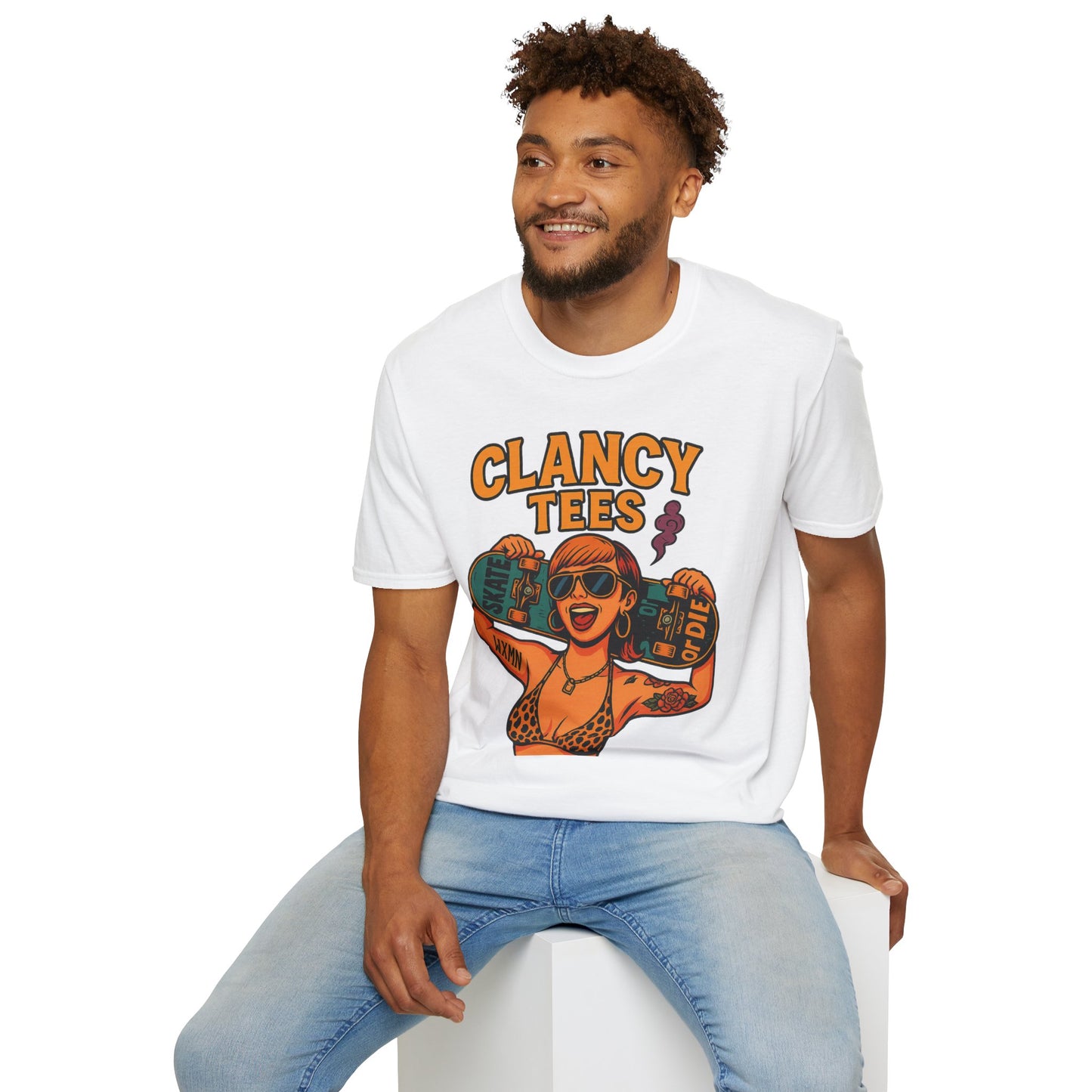 Trendy Graphic Tee, Vintage Skateboarding Shirt, Casual Summer Top, Perfect for Skate Enthusiasts, Streetwear Wardrobe