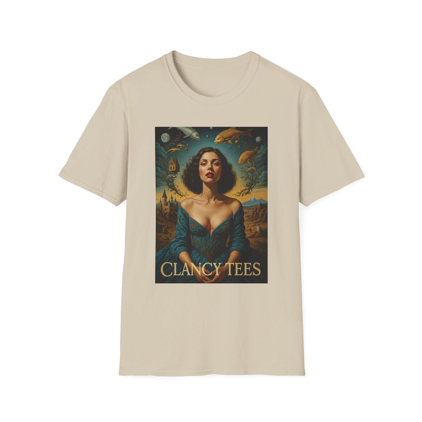 Surreal Renaissance Fantasy T-Shirt – Vintage Style Art Tee, Trippy Baroque Shirt, Gift for Art Lovers, Dreamy Historical Aesthetic Graphic