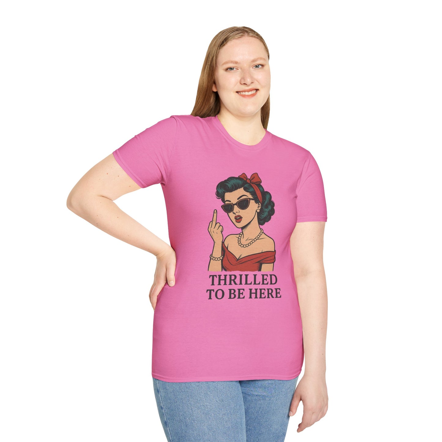 Vintage Pin Up Girl Graphic Tee, Stylish Casual Wear, Gifts for Her, Funny T-Shirt, Summer Fashion