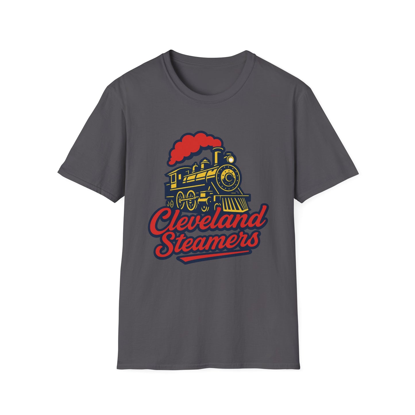 Cleveland Steamers Funny Train T Shirt Retro Sports Parody Tee Gift for Cleveland Fans Gag Shirt Locomotive Joke Apparel for Adults