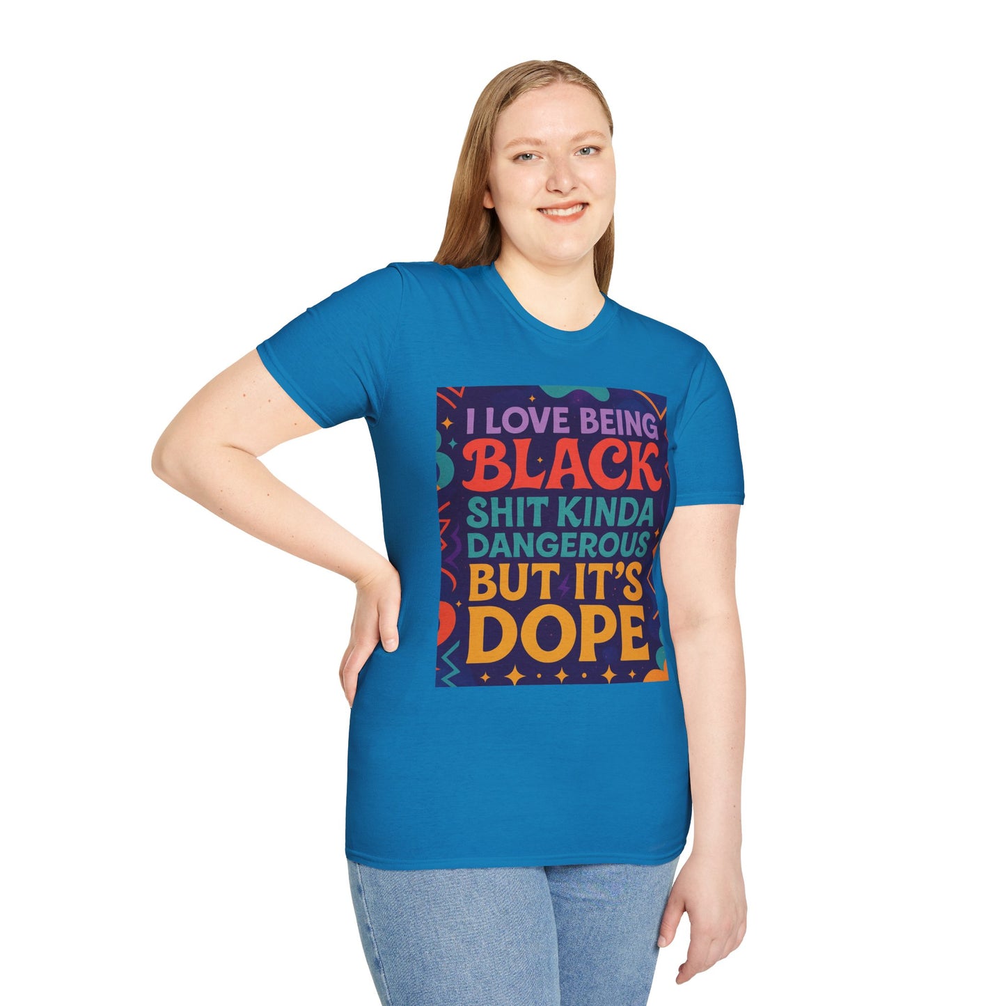 I Love Being Black Shirt – Bold Afrocentric Graphic Tee – Funny Black Pride Design – Gift for Pro-Black Friends and Culture Lovers