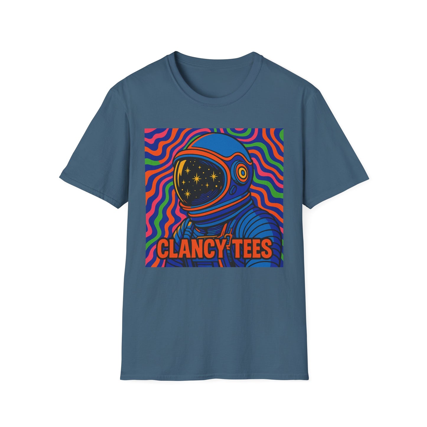 Cosmic Astronaut T-Shirt - Unisex Softstyle Tee, Space Lover Gift, Retro Vibes, Festival Wear, Graphic Tee