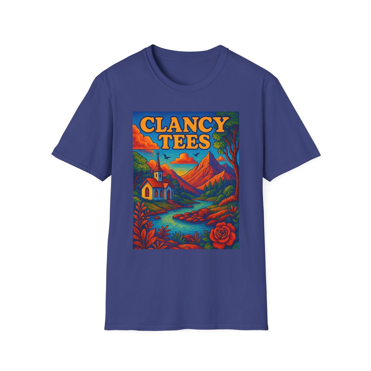Vibrant Scenic Unisex T-Shirt, Outdoor Adventure Tee, Nature Lover Apparel, Art-Inspired Casual Wear, Gift for All Occasions, Clancy Tees