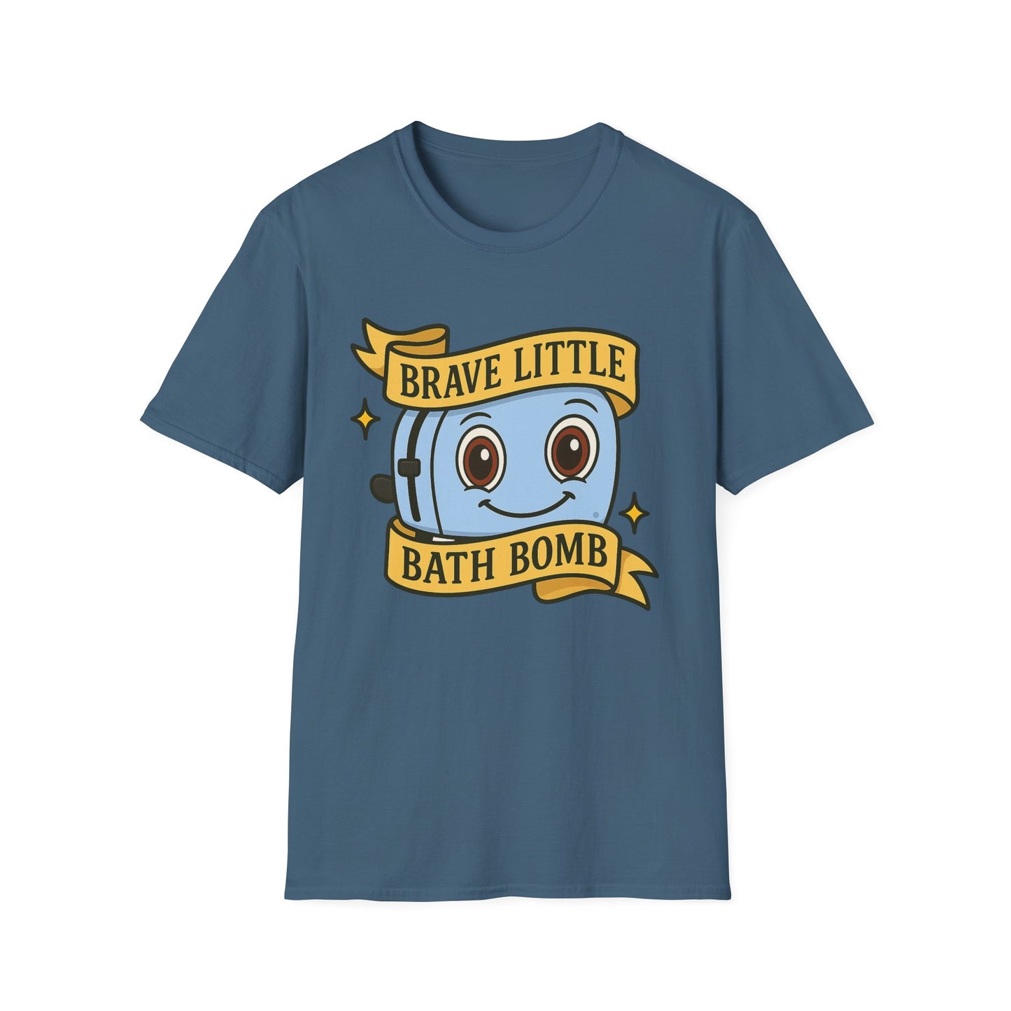 Brave Little Bath Bomb T-Shirt, Whimsical Tee for Kids, Fun Gift for Birthdays, Bath Lovers, Unique Graphic Shirt