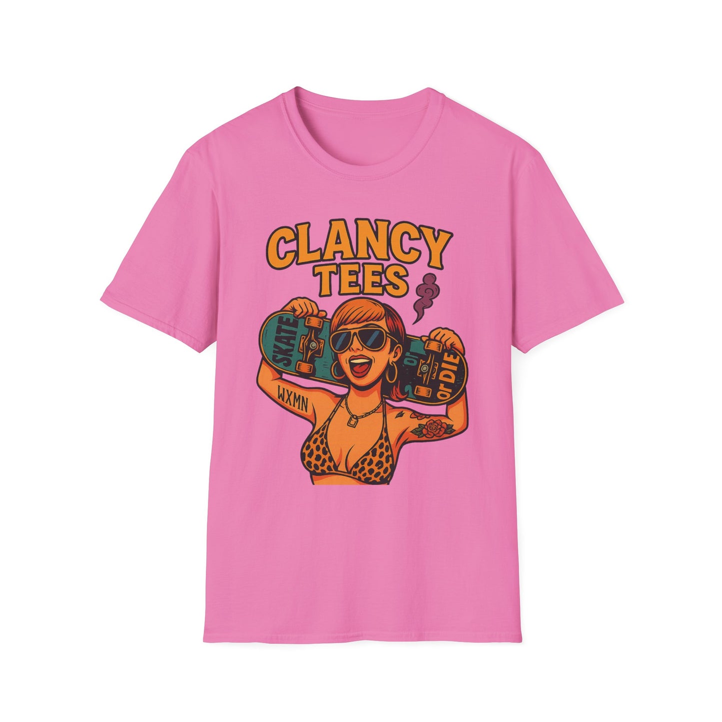 Trendy Graphic Tee, Vintage Skateboarding Shirt, Casual Summer Top, Perfect for Skate Enthusiasts, Streetwear Wardrobe