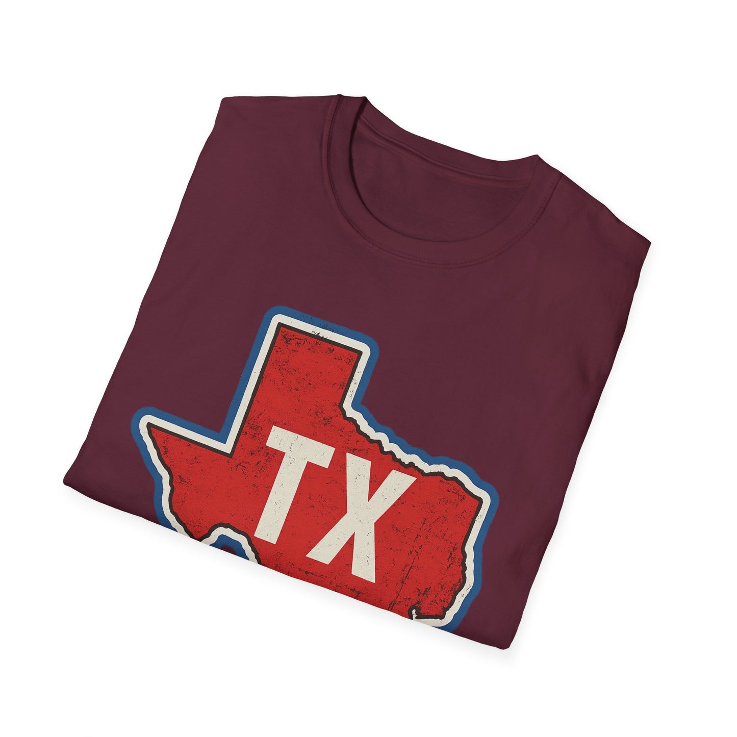 Texas State TX Map Shirt Bold Red Lone Star Tee Gift for Texans Southern Pride Fans of Texas Culture and Road Trip Junkies Who Love the Republic Vibe