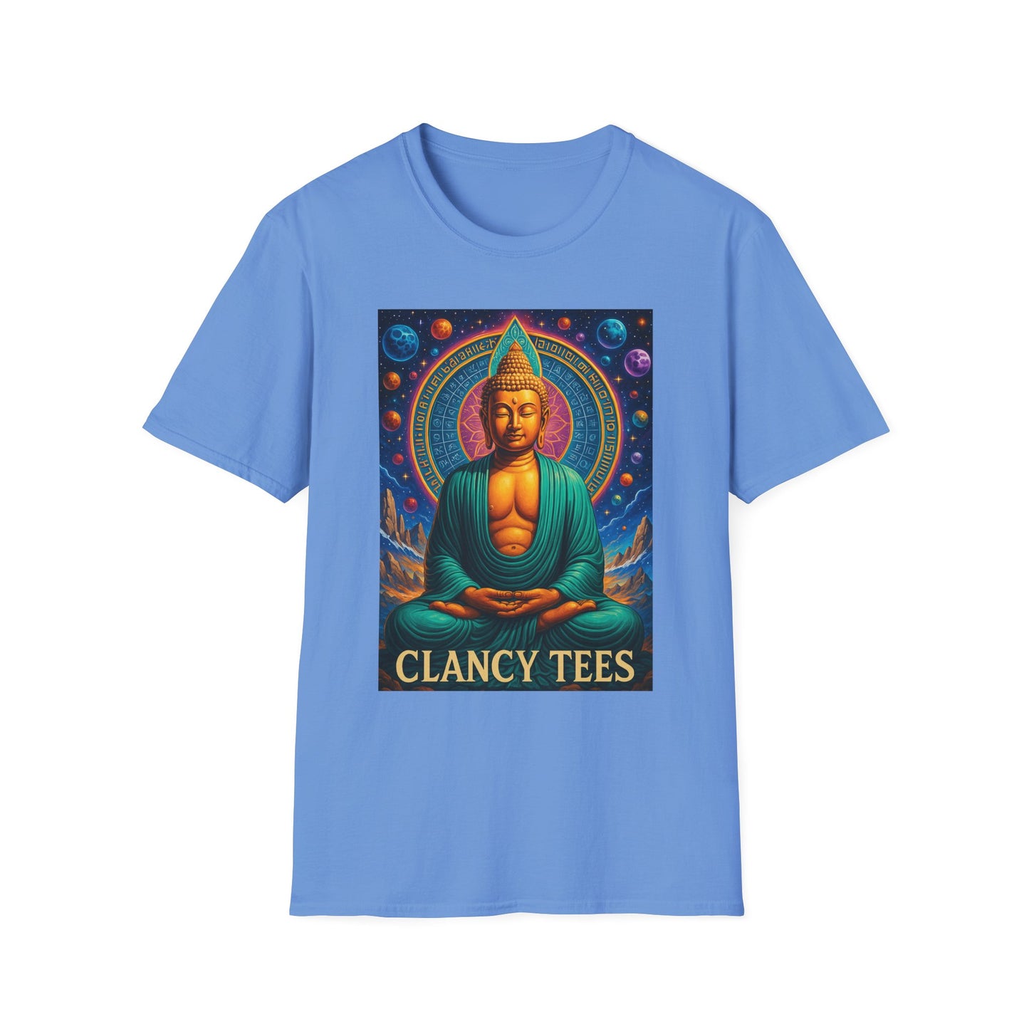 Trippy Buddha Meditation T-Shirt – Psychedelic Spiritual Shirt for Zen Seekers, Yoga Lovers, Gift for Mindful Friends, Cosmic Energy Tee