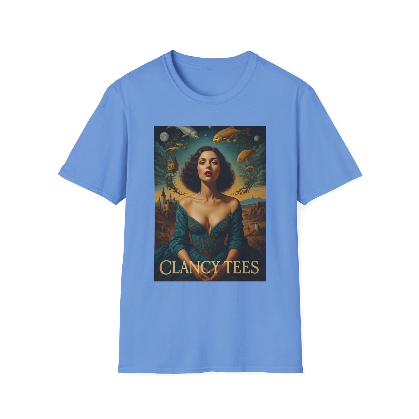 Surreal Renaissance Fantasy T-Shirt – Vintage Style Art Tee, Trippy Baroque Shirt, Gift for Art Lovers, Dreamy Historical Aesthetic Graphic