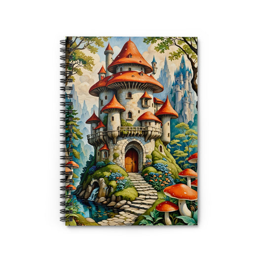 Fantasy Castle Spiral Notebook | Dream Journal, Art Sketchbook, Gift for Writers, Students, Daily Planner, Creative Inspiration
