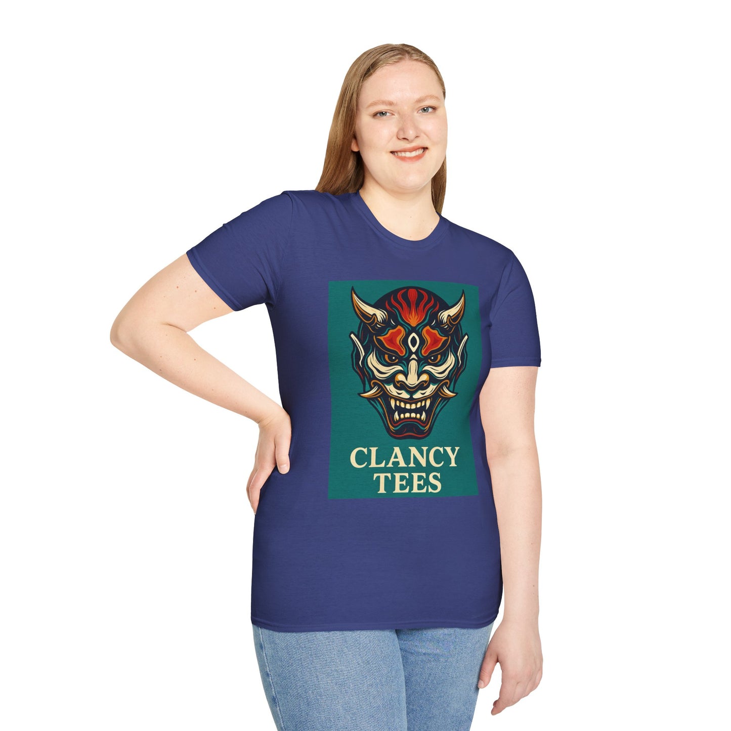 Graphic T-Shirt with Unique Demon Design, Unisex Tee, Casual Wear, Gift for Fans, Halloween Apparel, Streetwear