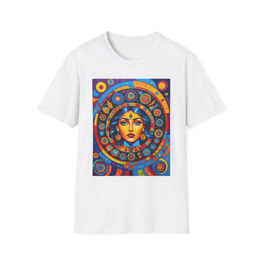 Vibrant Art T-Shirt - Unisex Softstyle Tee, Colorful Graphic Shirt, Gift for Art Lovers, Perfect for Casual Wear, Unique Statement Piece