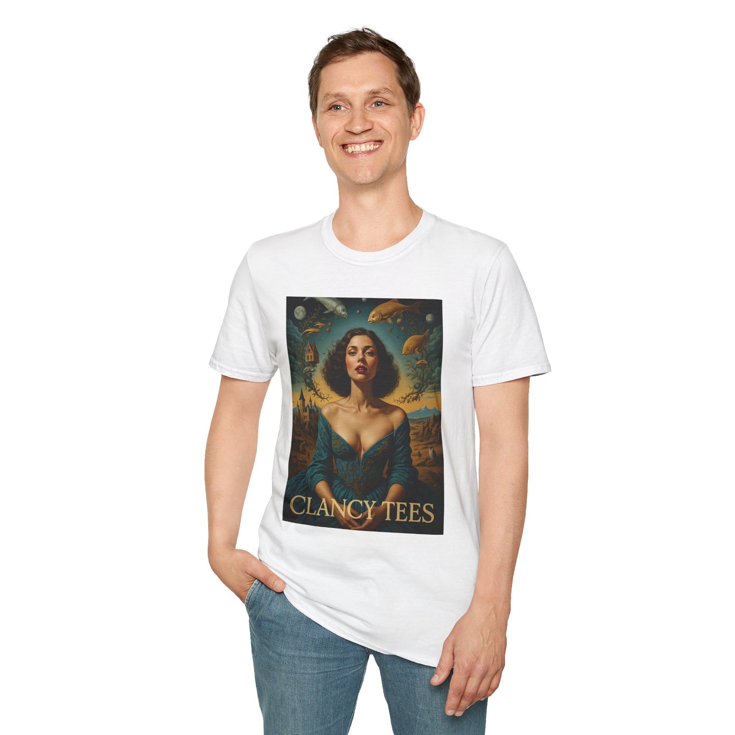 Surreal Renaissance Fantasy T-Shirt – Vintage Style Art Tee, Trippy Baroque Shirt, Gift for Art Lovers, Dreamy Historical Aesthetic Graphic