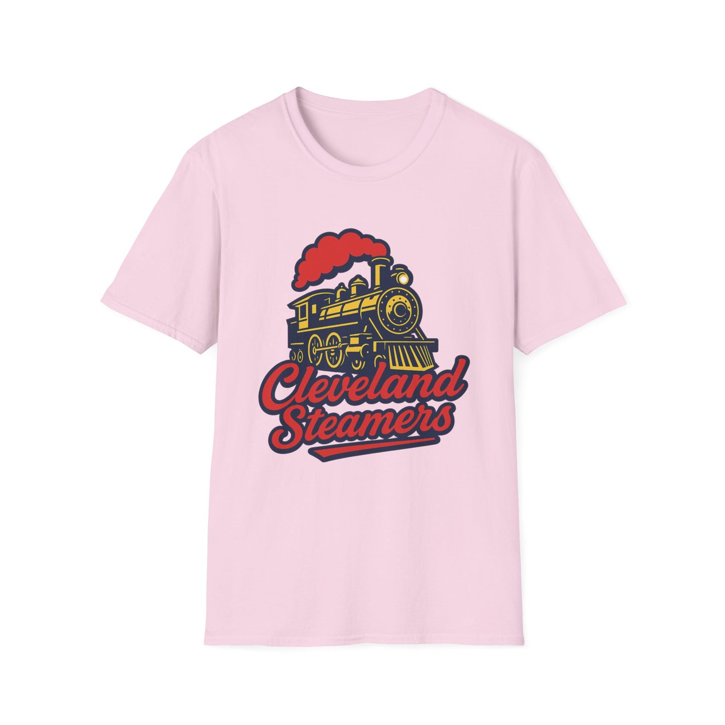 Cleveland Steamers Funny Train T Shirt Retro Sports Parody Tee Gift for Cleveland Fans Gag Shirt Locomotive Joke Apparel for Adults
