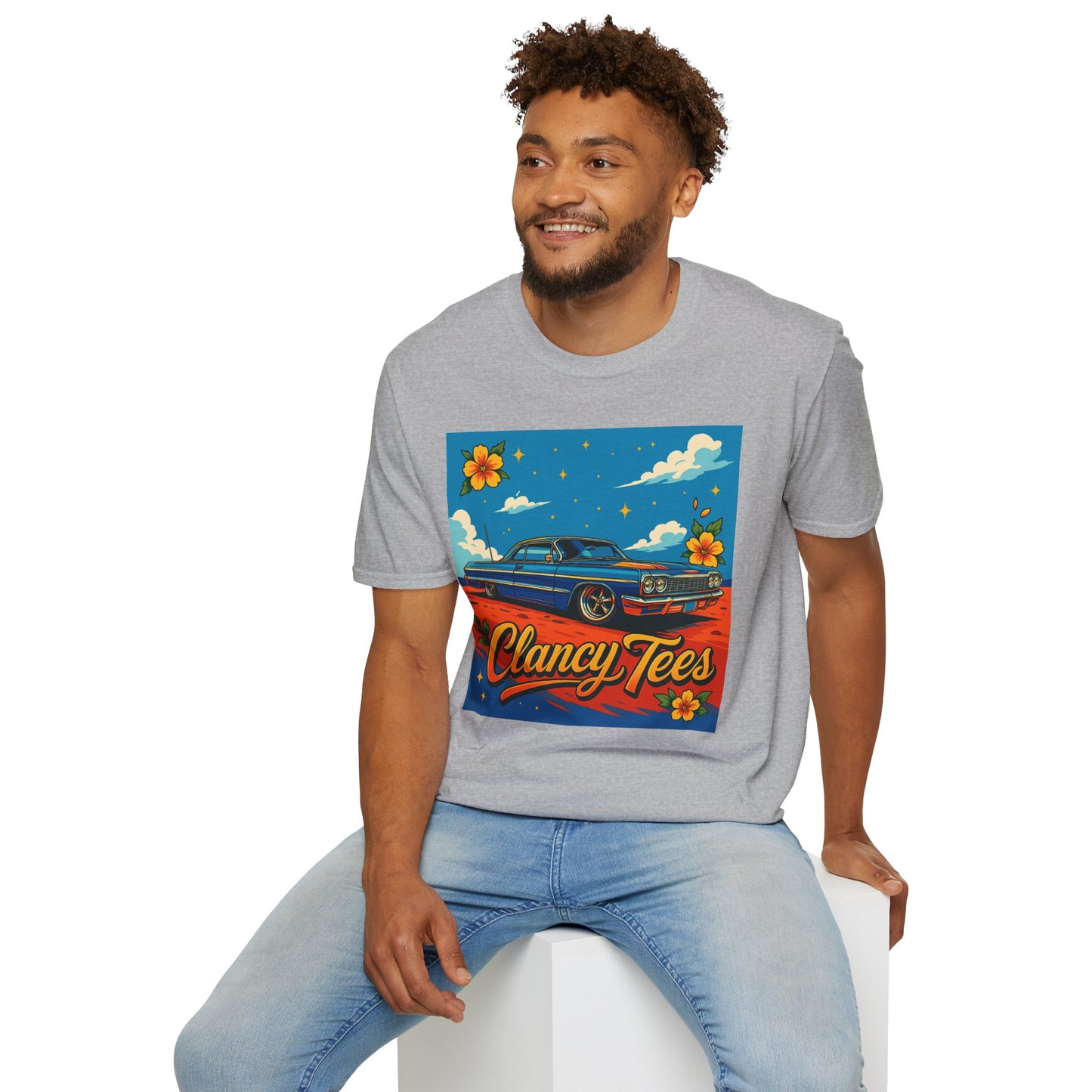 Lowrider Car Retro Shirt – Chicano Style Graphic Tee – Gift for Classic Car Lovers, Vintage Culture Fans, and Custom Car Aesthetic Addicts