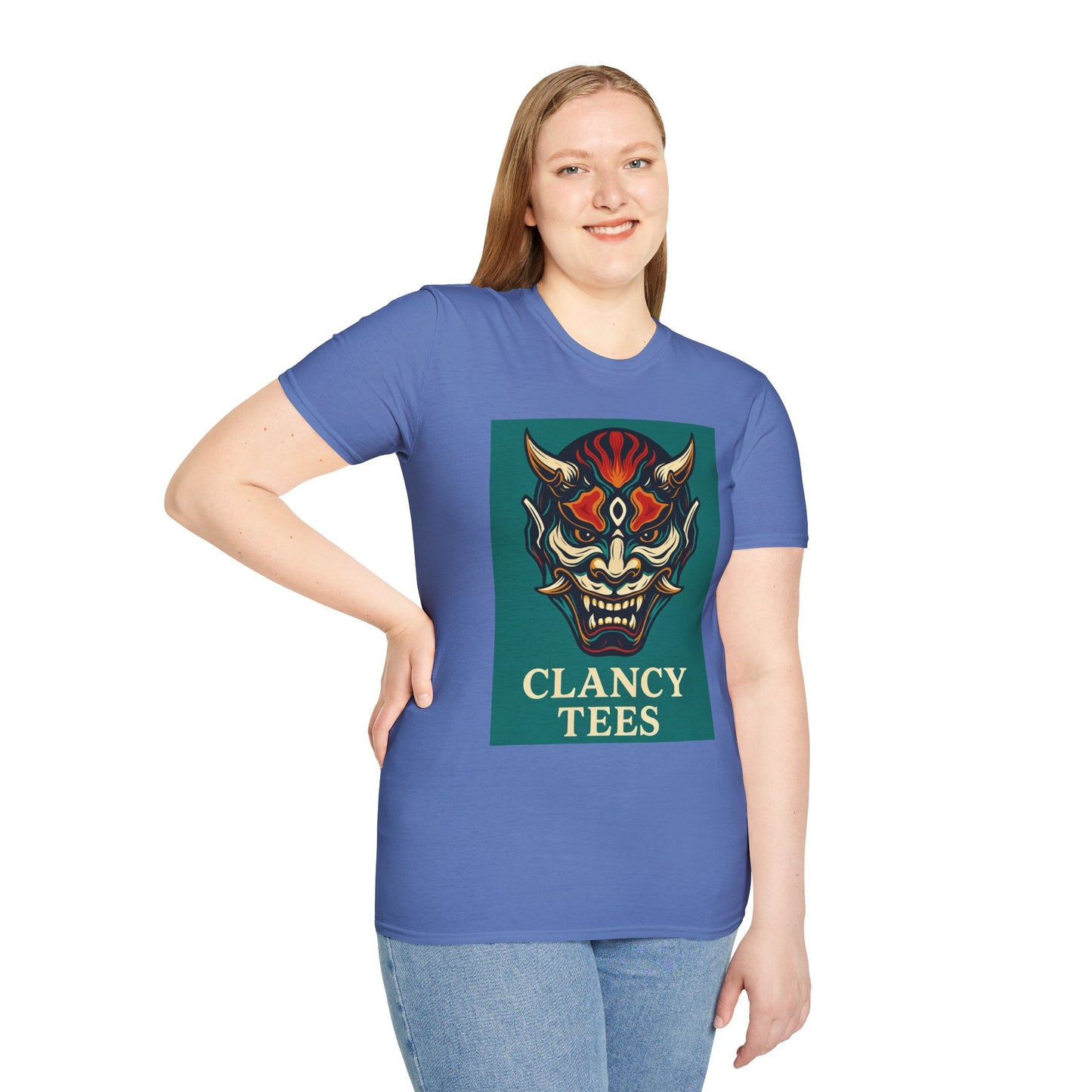 Graphic T-Shirt with Unique Demon Design, Unisex Tee, Casual Wear, Gift for Fans, Halloween Apparel, Streetwear
