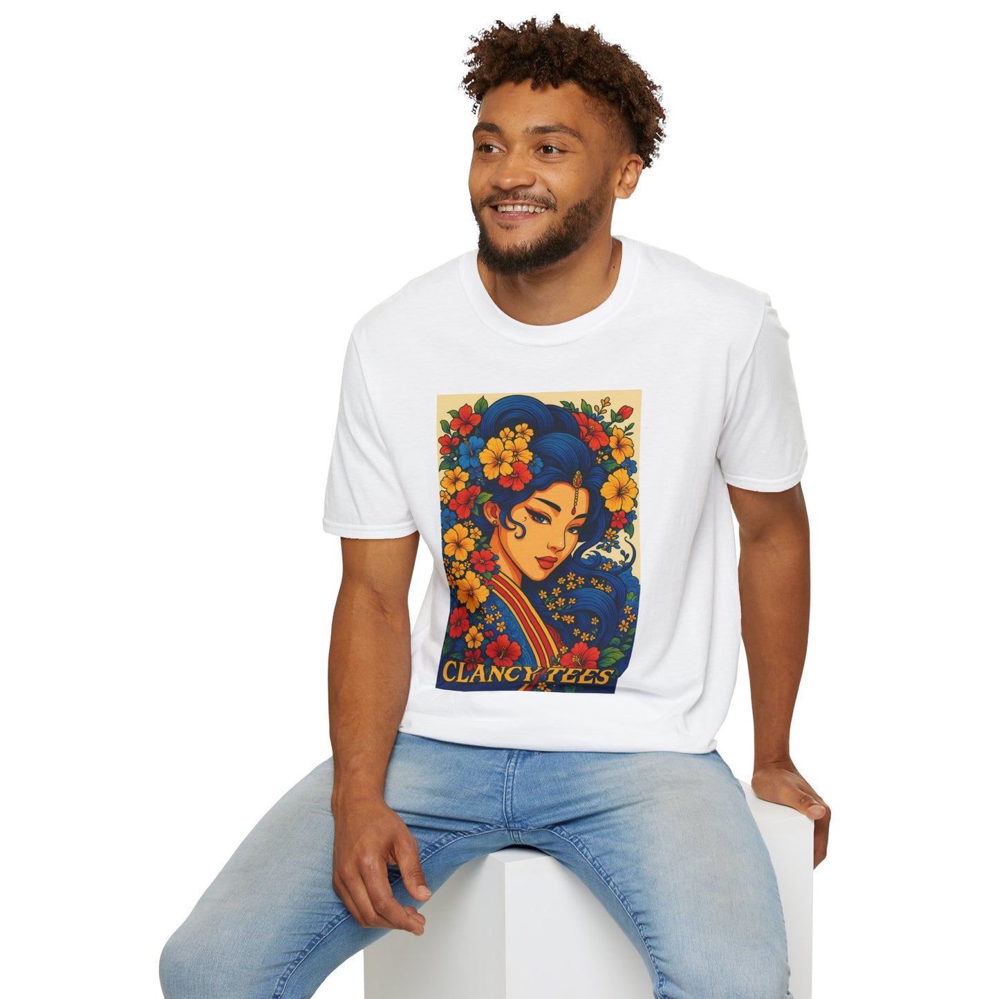 Bohemian Floral Graphic Tee, Unisex T-Shirt, Vintage Style Shirt, Gift for Her, Summer Fashion Essential