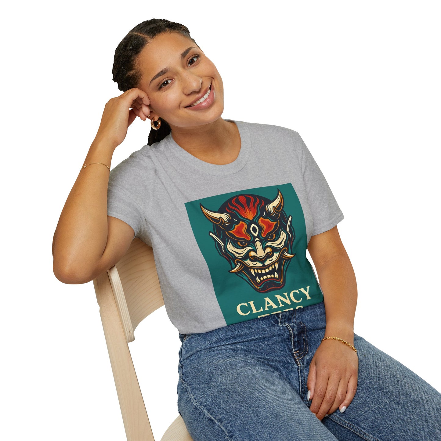 Graphic T-Shirt with Unique Demon Design, Unisex Tee, Casual Wear, Gift for Fans, Halloween Apparel, Streetwear