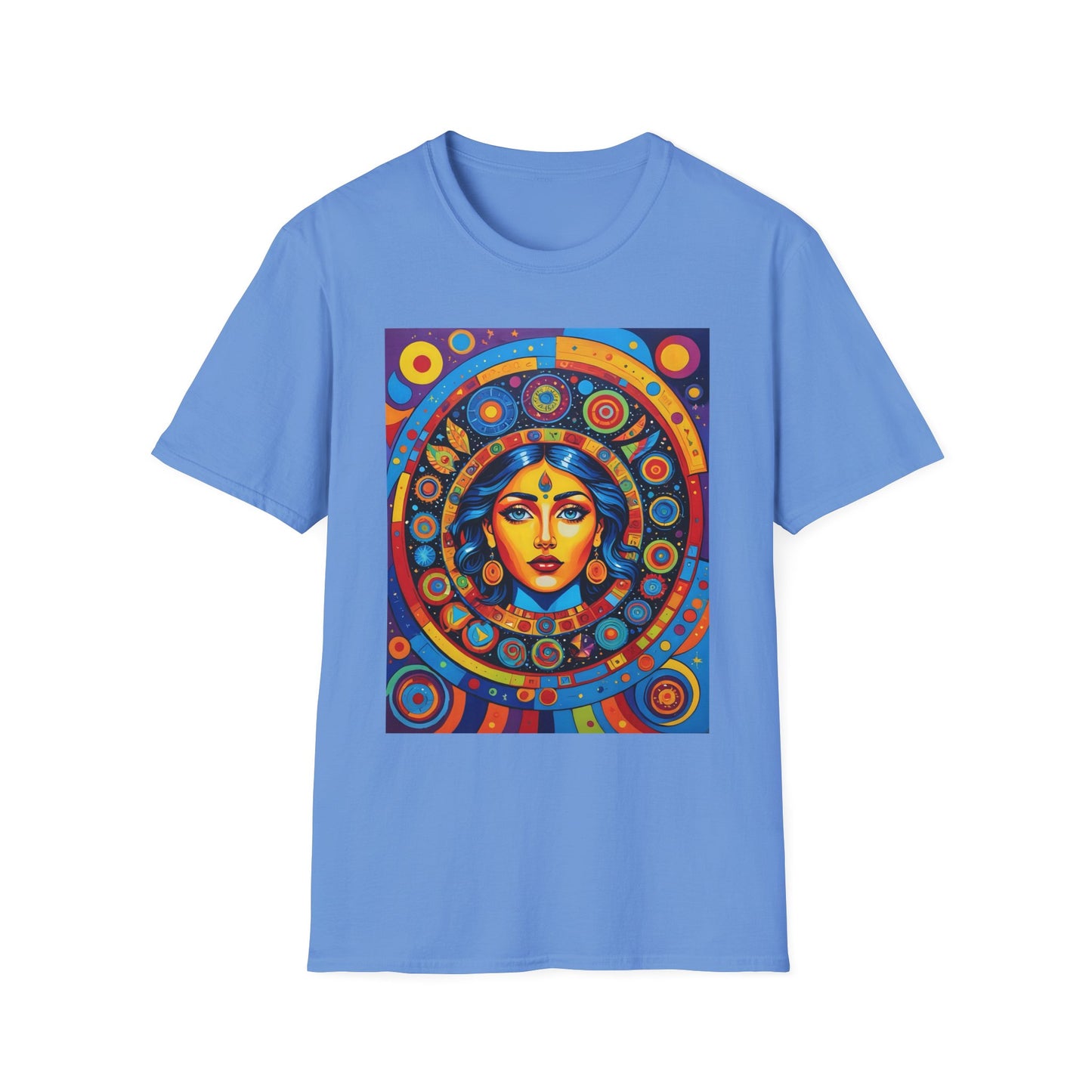 Vibrant Art T-Shirt - Unisex Softstyle Tee, Colorful Graphic Shirt, Gift for Art Lovers, Perfect for Casual Wear, Unique Statement Piece