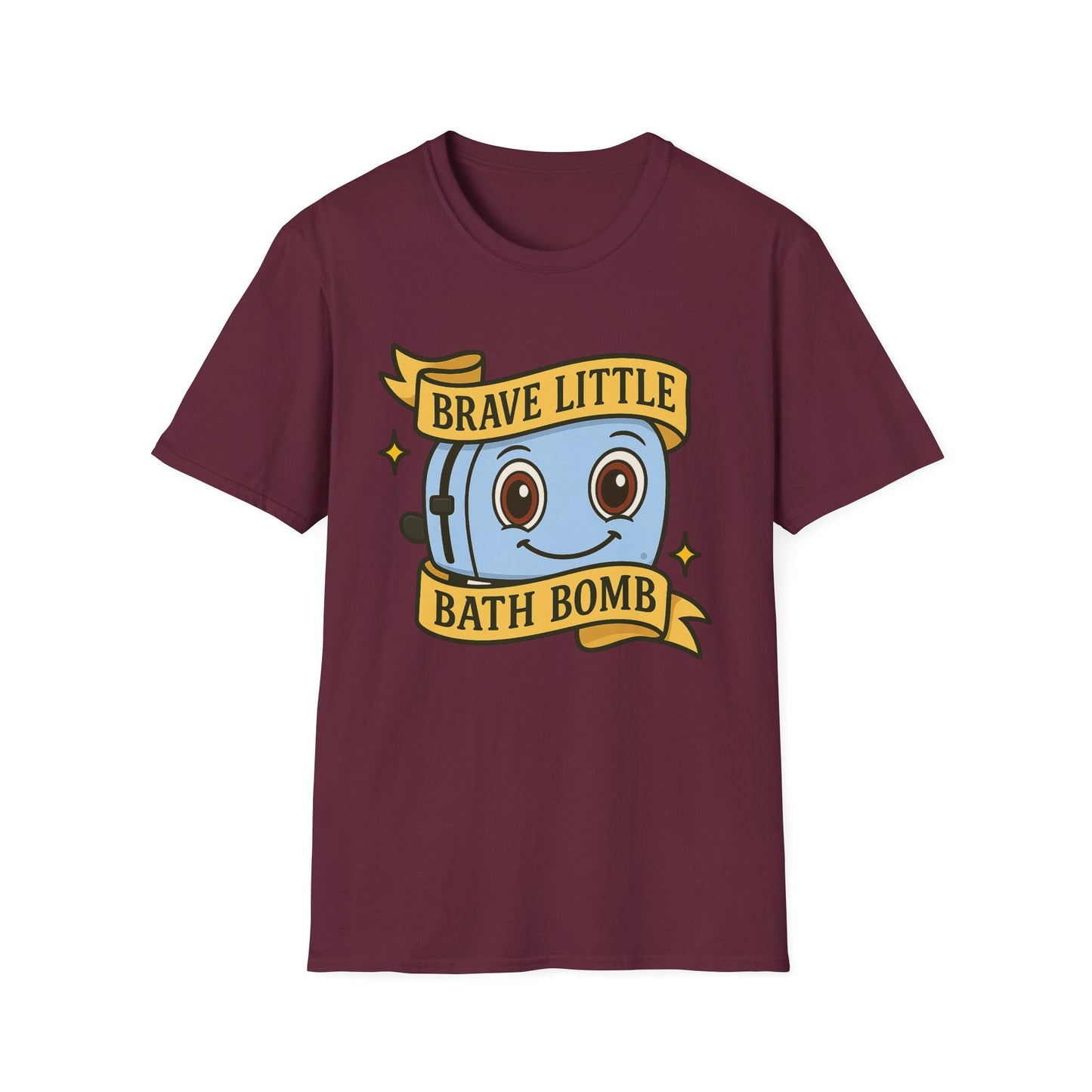Brave Little Bath Bomb T-Shirt, Whimsical Tee for Kids, Fun Gift for Birthdays, Bath Lovers, Unique Graphic Shirt