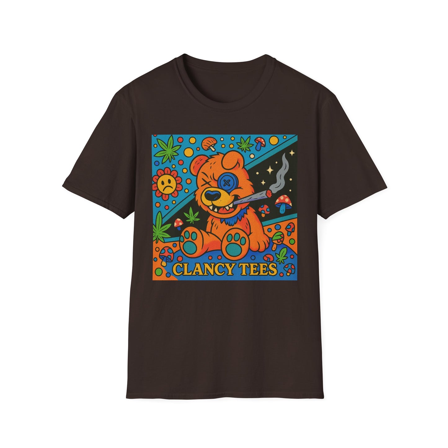 Vibrant Animal Graphic T-Shirt, Casual Tee for Pet Lovers, 420 Friendly Gift, Retro Style, Summer Wear, Fun Everyday Top
