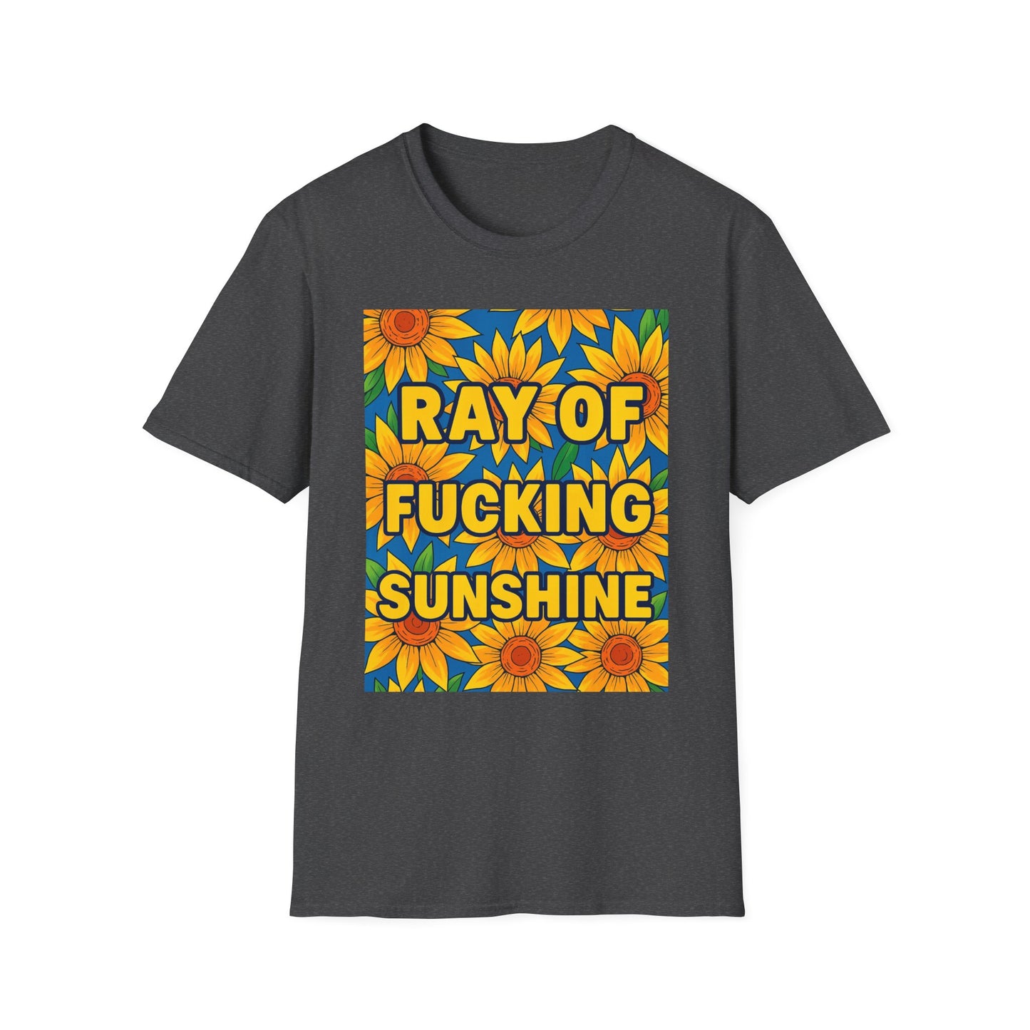 Cheerful Graphic Tee: "Ray of Fucking Sunshine" Unisex Softstyle T-Shirt | Gift for Friends, Casual Wear, Summer Vibes, Birthday Gift, [...]