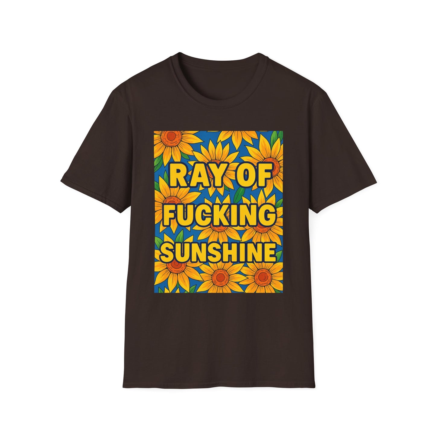 Cheerful Graphic Tee: "Ray of Fucking Sunshine" Unisex Softstyle T-Shirt | Gift for Friends, Casual Wear, Summer Vibes, Birthday Gift, [...]