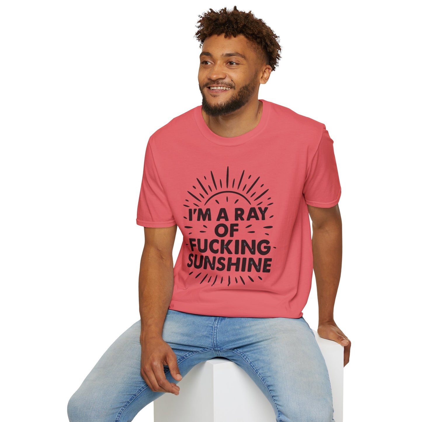 Ray of Fucking Sunshine Shirt – Sarcastic Funny Mood Tee – Gift for Cynical Friends, Bad Attitude Days, Grumpy People with Humor