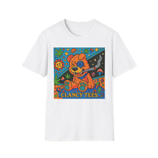 Vibrant Animal Graphic T-Shirt, Casual Tee for Pet Lovers, 420 Friendly Gift, Retro Style, Summer Wear, Fun Everyday Top