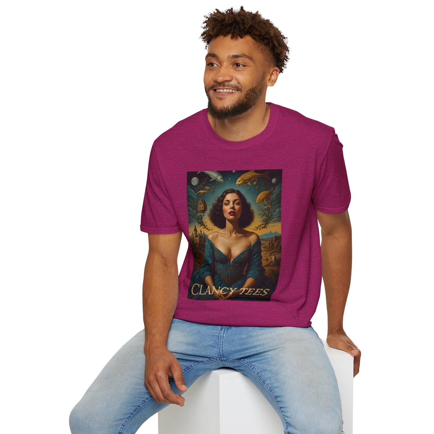 Surreal Renaissance Fantasy T-Shirt – Vintage Style Art Tee, Trippy Baroque Shirt, Gift for Art Lovers, Dreamy Historical Aesthetic Graphic