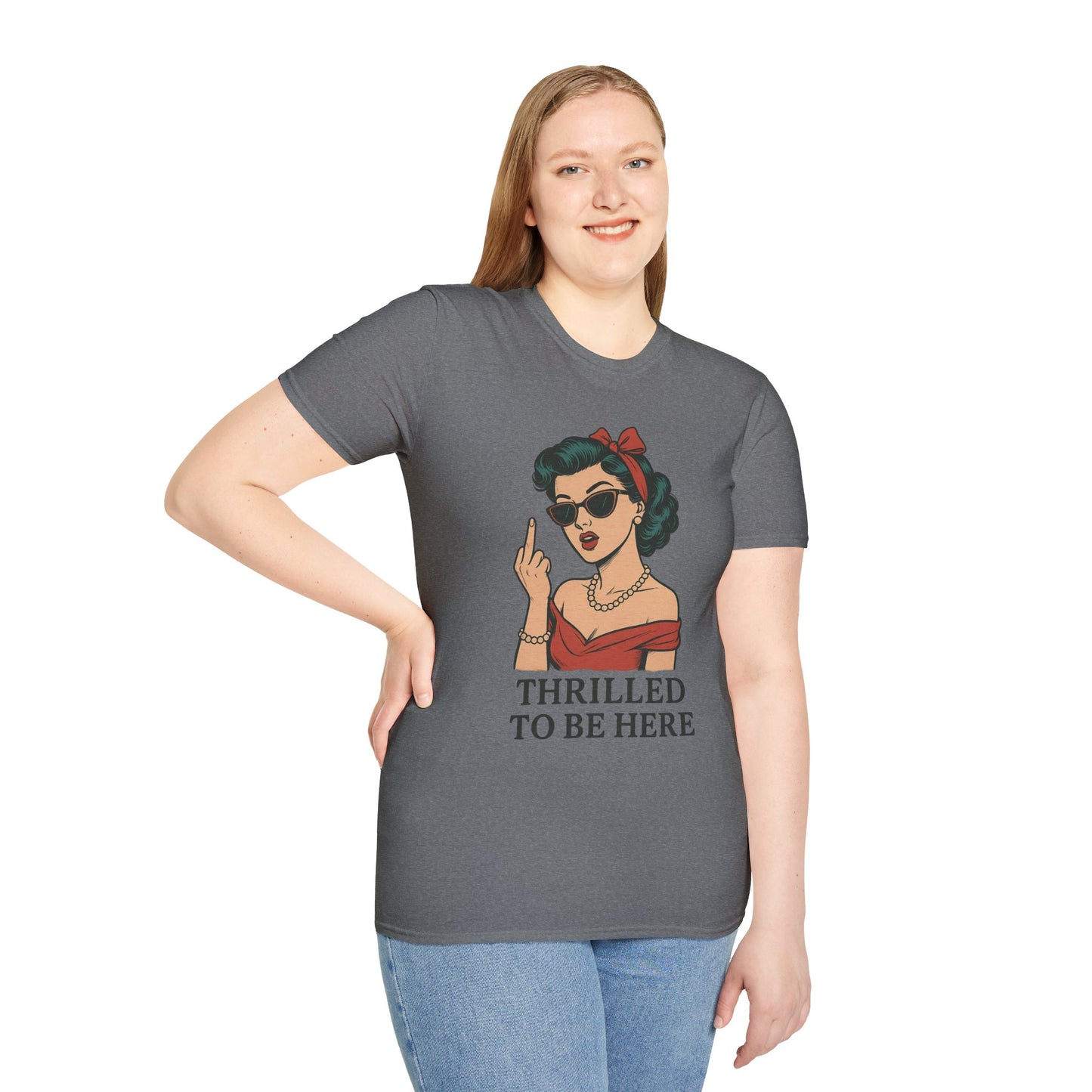 Vintage Pin Up Girl Graphic Tee, Stylish Casual Wear, Gifts for Her, Funny T-Shirt, Summer Fashion