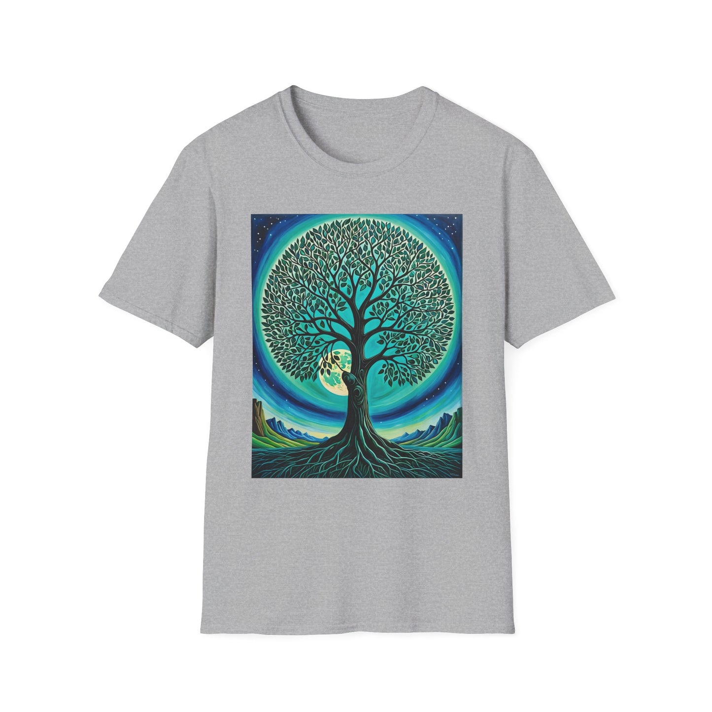 Tree of Life T-Shirt – Cosmic Nature Graphic Tee – Gift for Spiritual Friends, Psychedelic Art Lovers, and Mindful Hippie Souls