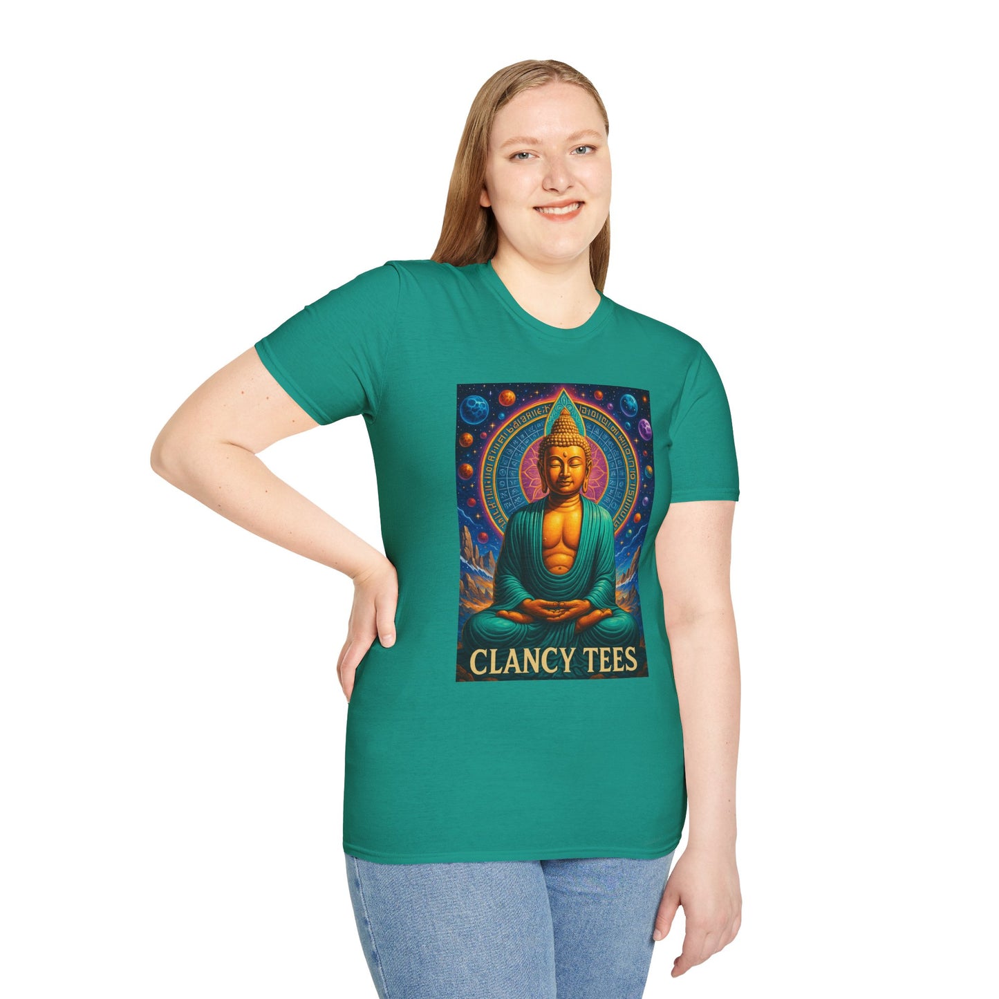 Trippy Buddha Meditation T-Shirt – Psychedelic Spiritual Shirt for Zen Seekers, Yoga Lovers, Gift for Mindful Friends, Cosmic Energy Tee