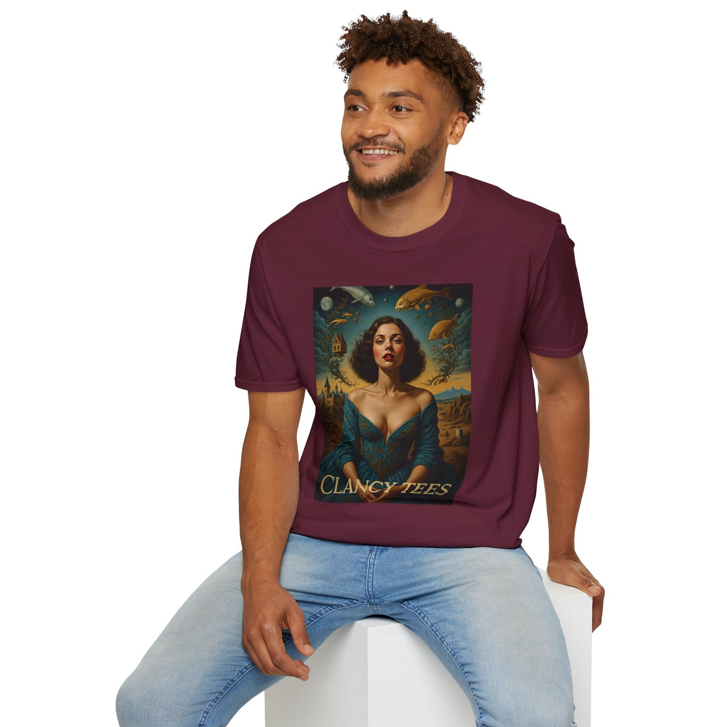 Surreal Renaissance Fantasy T-Shirt – Vintage Style Art Tee, Trippy Baroque Shirt, Gift for Art Lovers, Dreamy Historical Aesthetic Graphic