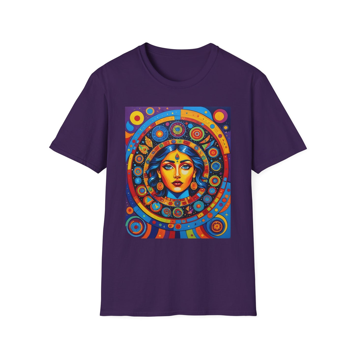 Vibrant Art T-Shirt - Unisex Softstyle Tee, Colorful Graphic Shirt, Gift for Art Lovers, Perfect for Casual Wear, Unique Statement Piece